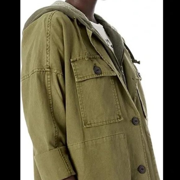 Lucky Brand Jackets & Blazers - Lucky Brand Olive Hooded Jacket m